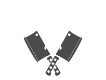 Knife logo icon template and symbol vector design illustration