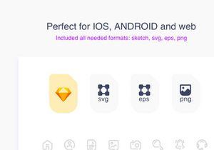 Liquid Icon Set 100+ excellent icons in three styles