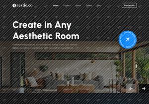 aestic.co - Interior Design Landing Page