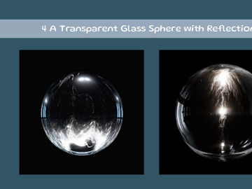 A Transparent Glass Sphere with Reflections preview picture