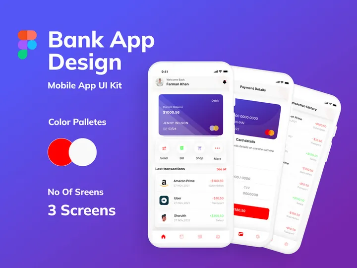 BanCash - Bank Mobile App UI