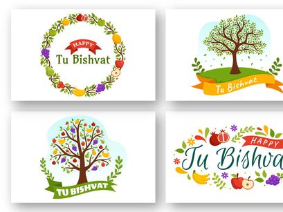13 Happy Tu Bishvat Illustration