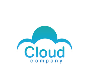 Cloud logo vector icon illustration preview picture