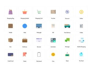 Ecommerce Color Icons