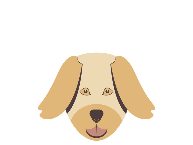 Dog logo vector design icon illustration template