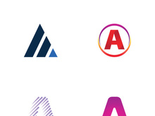 modern and creative initial letter A logo.