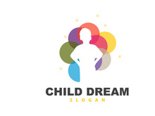 Dream Logo, Kid Dream Inspirational Design