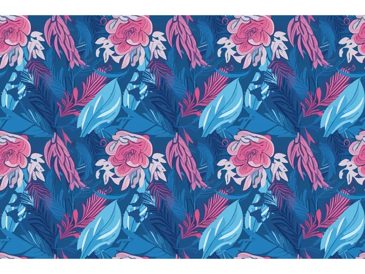 illustration features exotic jungle plants
