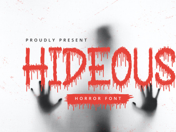 Hideous - Horror Display Font preview picture