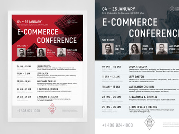 E-commerce Schedule Poster Template preview picture