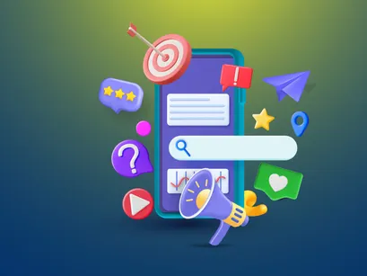 3D SEO Expert Marketing Illustration