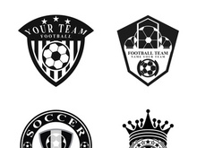 Football logo icon design and symbol soccer club vector