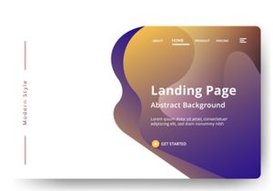 Asbtract background Landing page template design vol 3