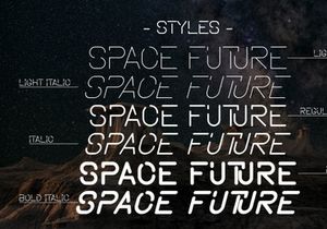 Space Future - Modern Display Font