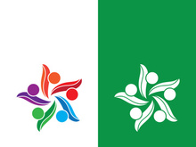 Community logo business template and icon people vector