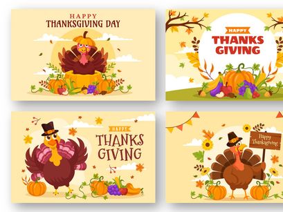 30 Happy Thanksgiving Day Illustration