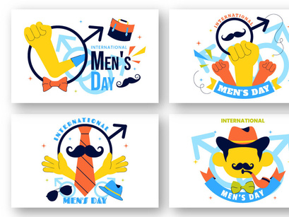 10 International Men's Day Illustration