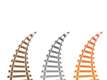 Train way icon vector for designer