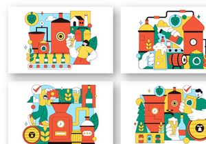 10 Brewery Production Process Illustration