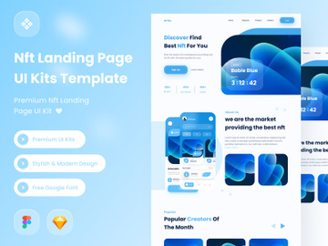 nft landing page kit preview picture