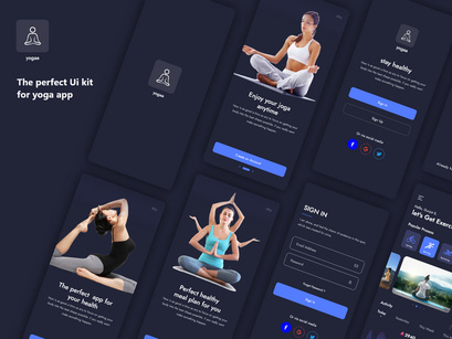 Yogaa - Fitness Apps Ui Kit
