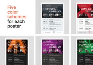 E-commerce Schedule Poster Template