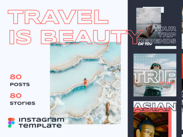 Instagram Template Traveling Canva preview picture