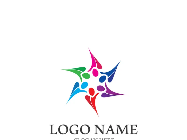 people group and community logo icon illustration design vector