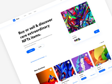 Rapy - NFT Marketplace Figma Template preview picture