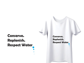 World Water Day T Shirt Design preview picture