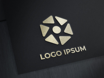 Gold Ink Logo Mockup preview picture