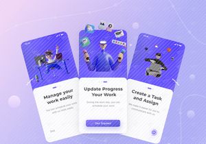 App onboarding UI design