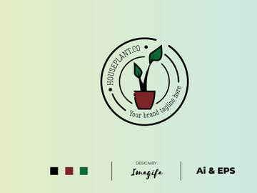 Houseplant Logo Templates preview picture