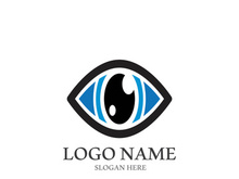 Branding identity corporate eye care vector logo design