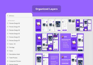 Hotel Booking App UI Kits