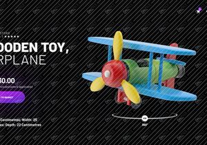 Wooden Toy Airplane