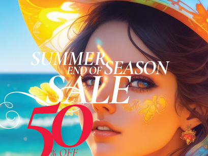 Summer Sale Fashion Retail A2 Poster