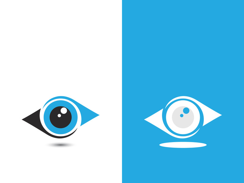 Eye logo icon design template illustration