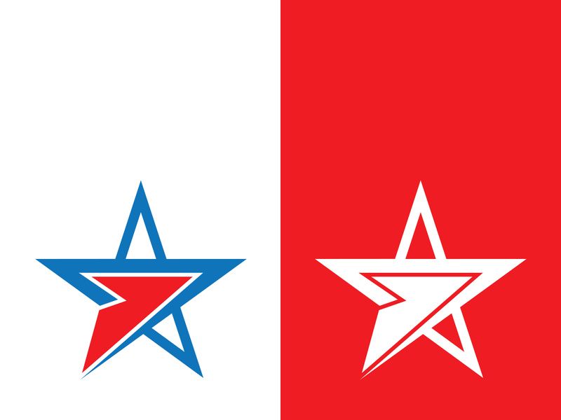 Star icon template vector illustration design