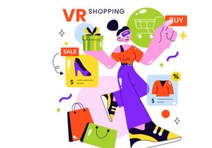 10 Virtual Reality Shopping Illustration