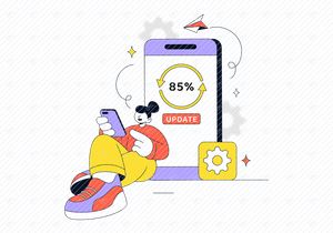 10 App Update Vector Illustration