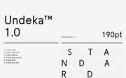 Undeka Typeface