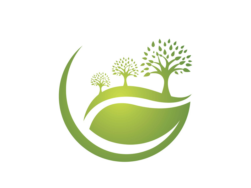 Tree icon logo template