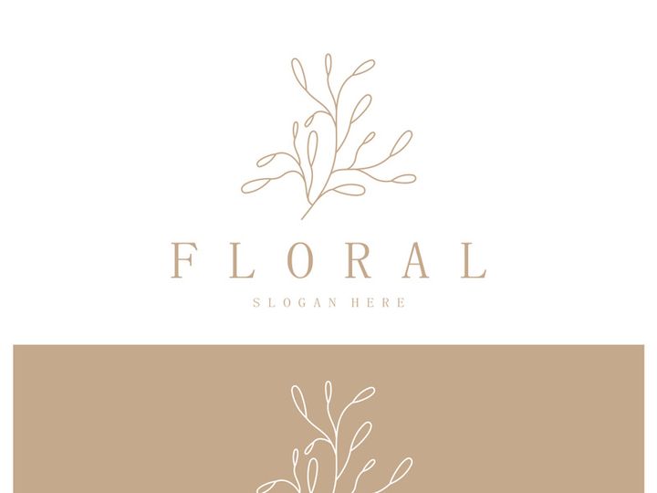 Elegant floral and leaf frame. Delicate botanical vector illustration for labels, spas, corporate identity, and wedding invitations
