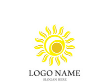 Sun vector illustration icon logo template design