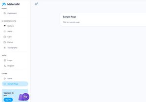 MaterialM Free Bootstrap Admin Dashboard Template