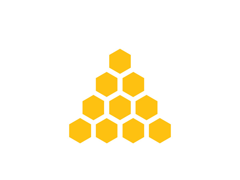 Bee icon design illustration