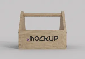 Wooden Toolbox Mockup