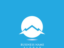 Mountain icon Logo Template Vector illustration design