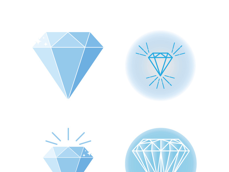 Diamond logo template vector icon illustration design